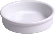 Ovenschaal rond 12x3cm wit