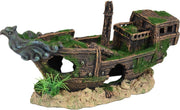 Flamingo Aquarium accessoire Kozma Scheepswrak - 32 x 13 x 16 cm - Bruin