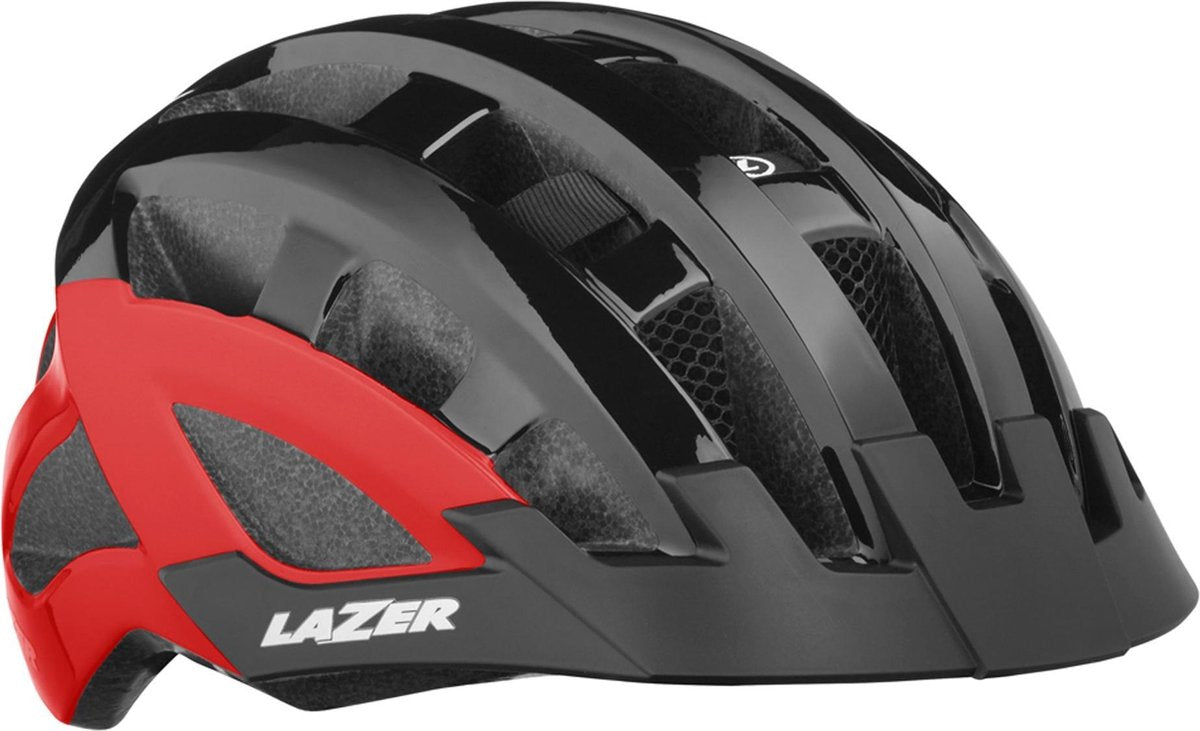 Lazer Helm - Unisex - zwart/rood