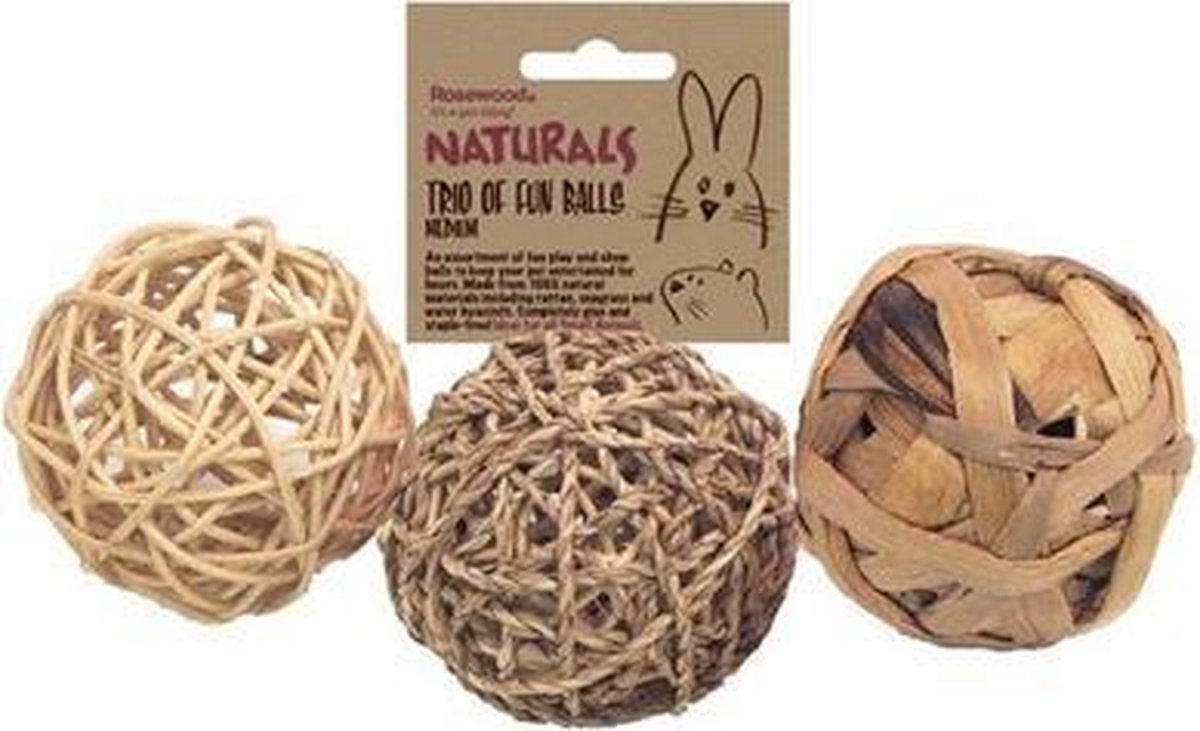 Trio of fun balls - medium 8 cm - 1 stuks