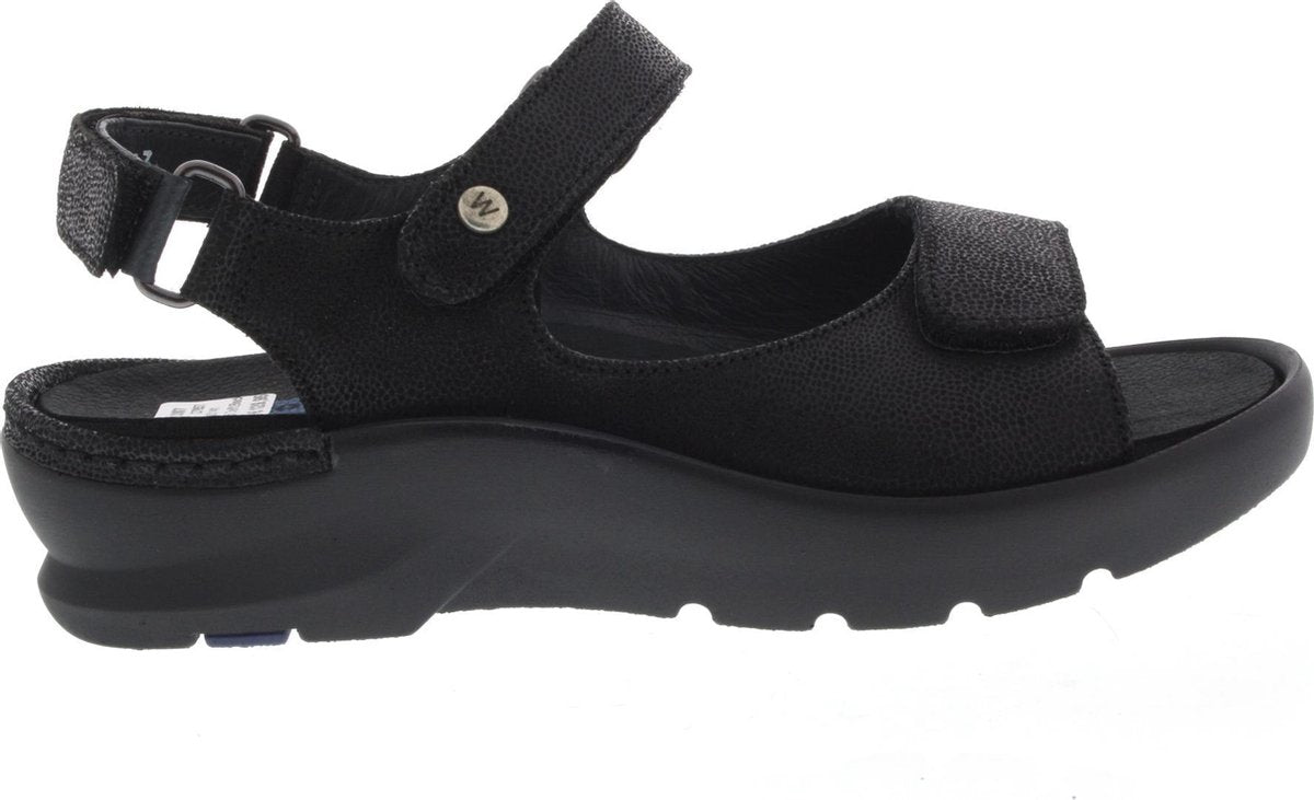 Dames Sandalen Wolky 0392715 Delft Black Zwart - Maat 39