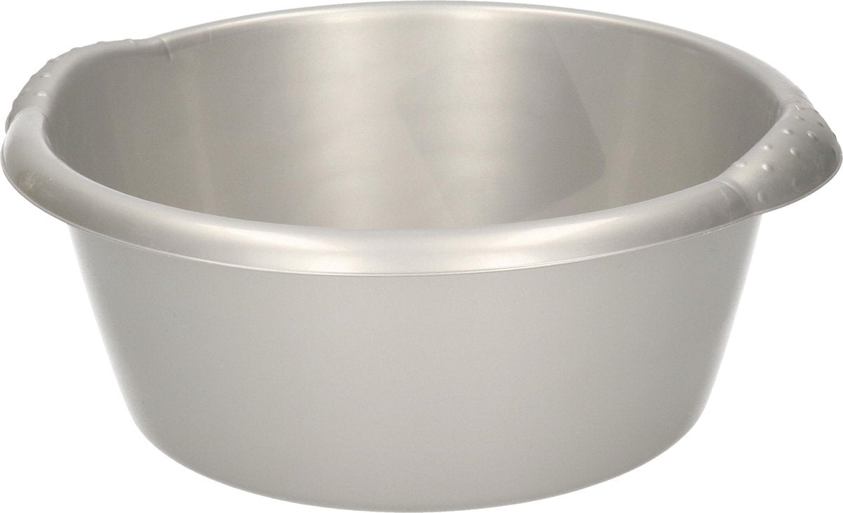 Ronde afwasteil/afwasbak grijs 3 liter 25 x 10