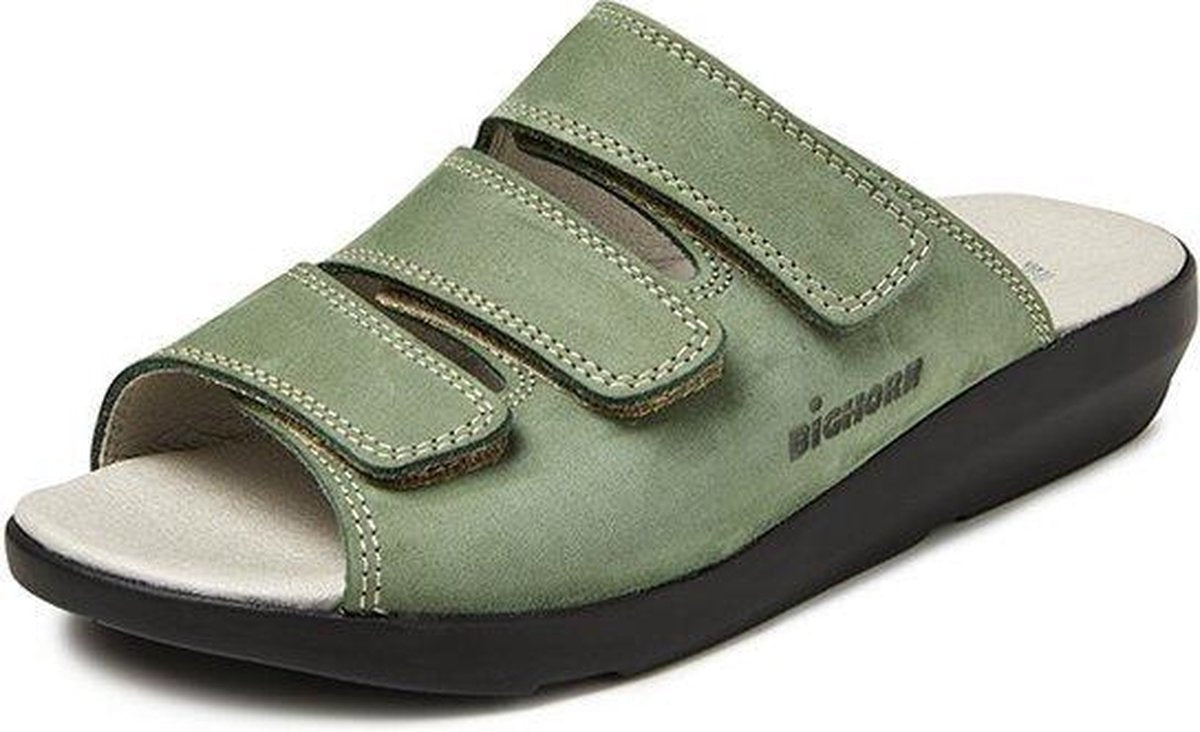 BigHorn 3201 Matte Groen Slippers Dames
