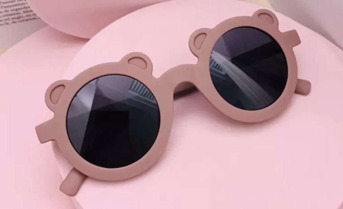 SIIDDS - zonnebril kids Little bear 1-6 jaar oud - roodbruin / bordeaux rood / dark pink - sunglasses - zomer - kindermode - accessoires - baby - dreumes - peuter - kleuter - kids - roodbruin - bordeaux rood - dark pink - beer - Little bear