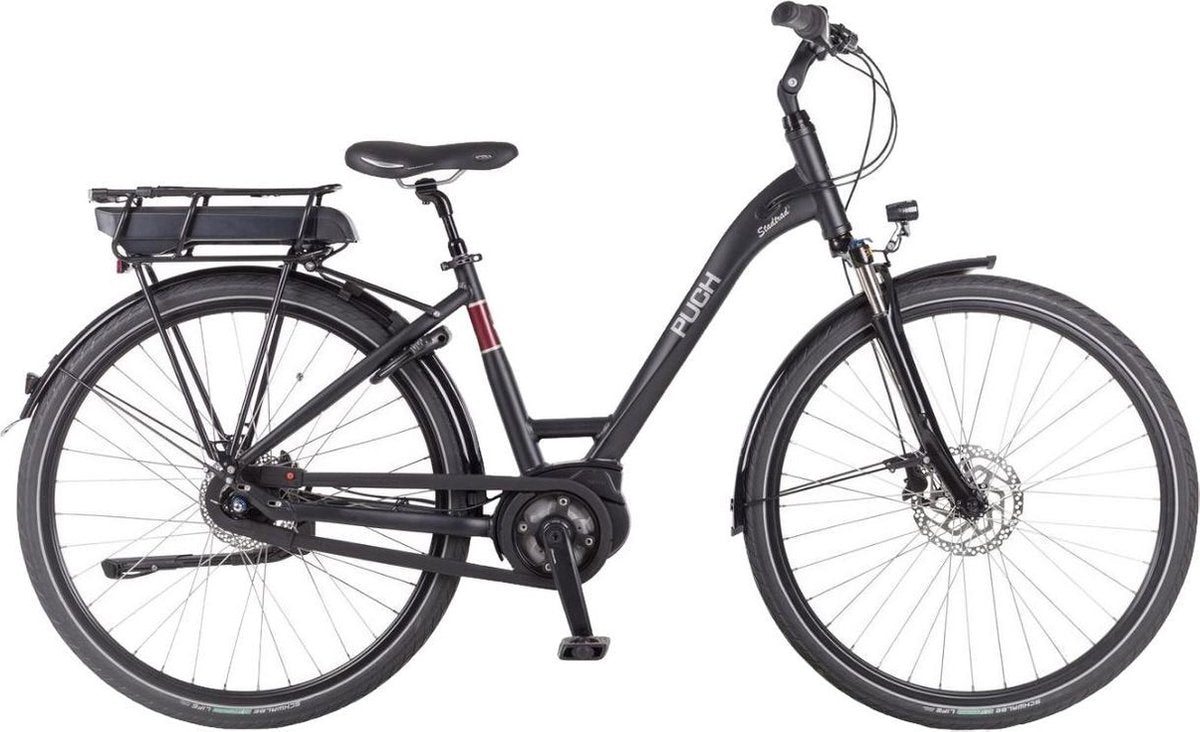 Puch Stadrad E - Fiets (elektrisch) - Vrouwen - Matzwart - 45 cm