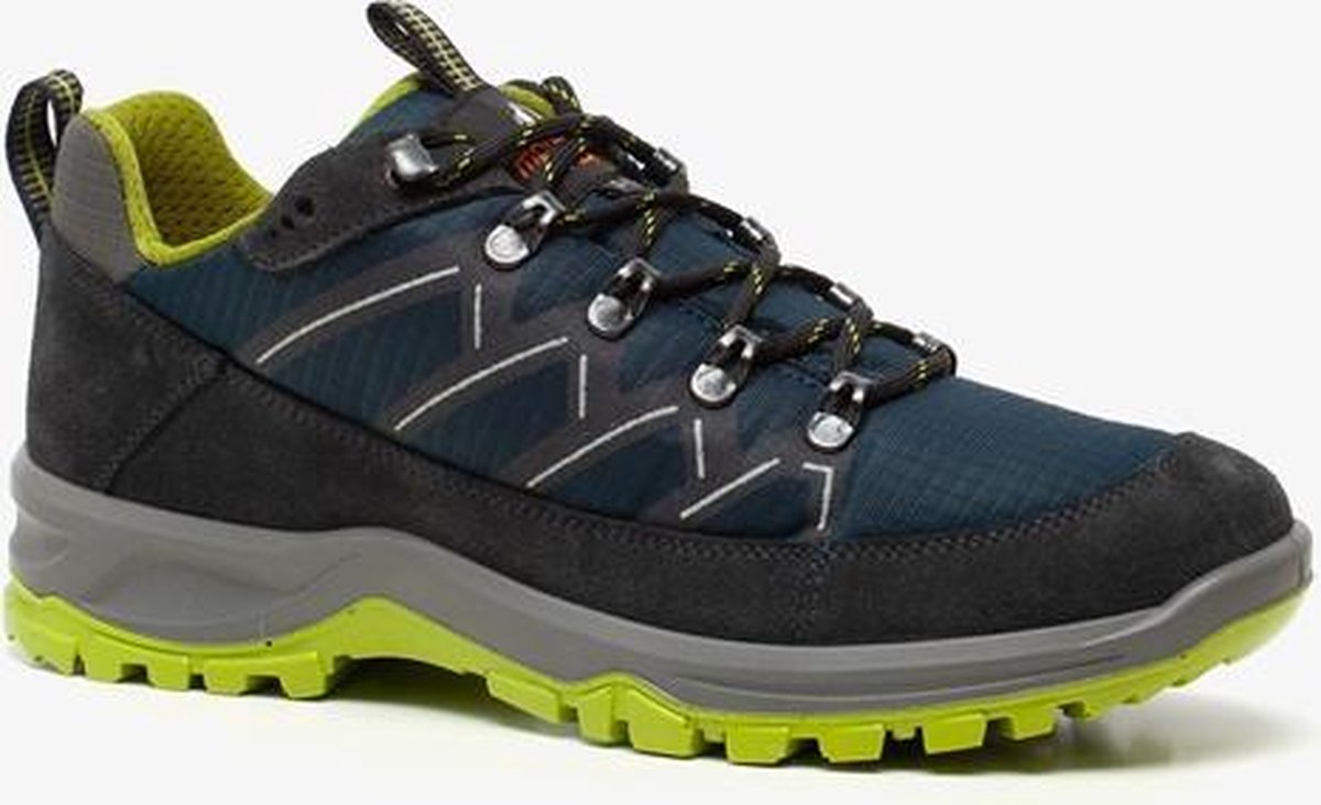 Mountain Peak leren heren wandelschoenen - Blauw - Maat 42
