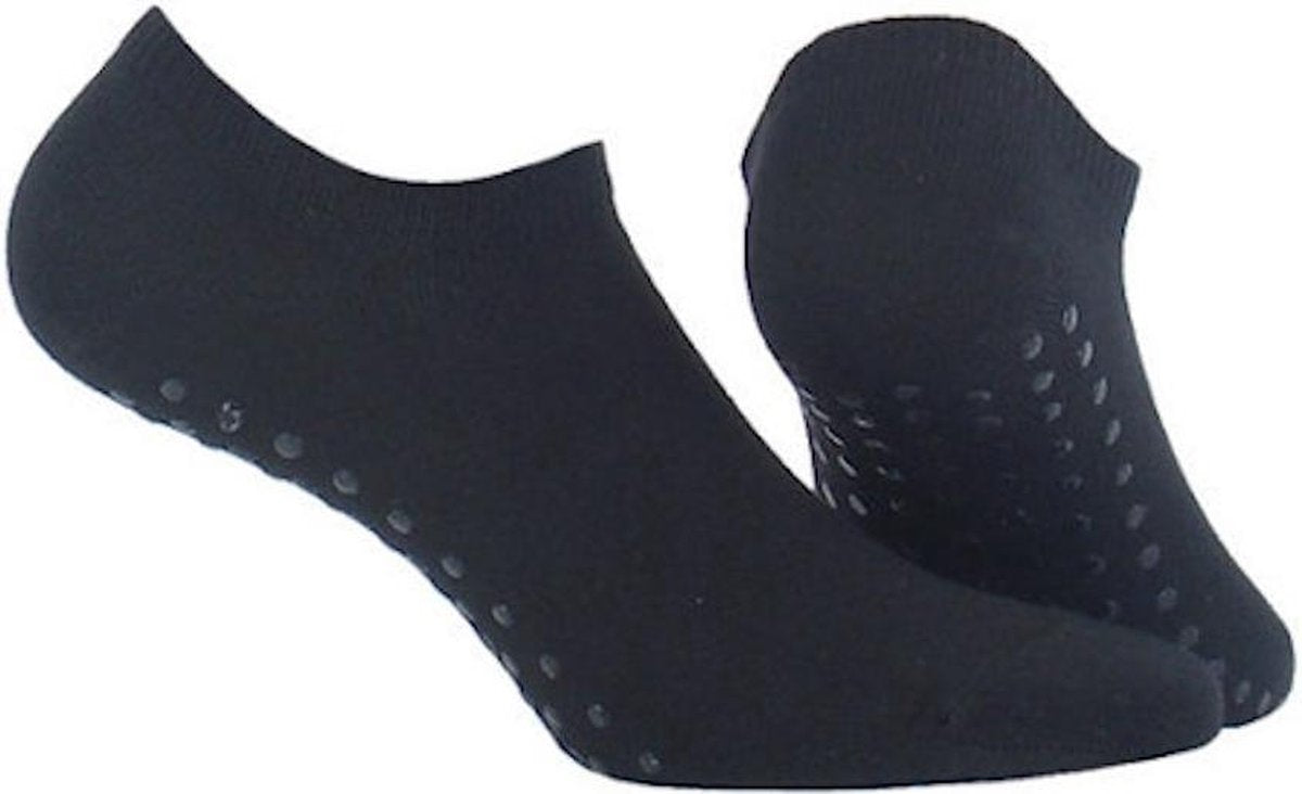 Topsocks yoga footies met anti-slip kleur: zwart maat: 39-42