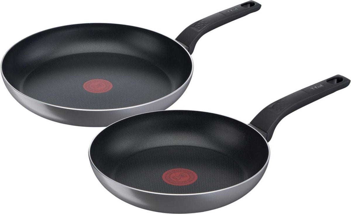 Tefal Easy Plus Pannenset - Ø 24 + Ø 28 cm - Niet geschikt voor inductie