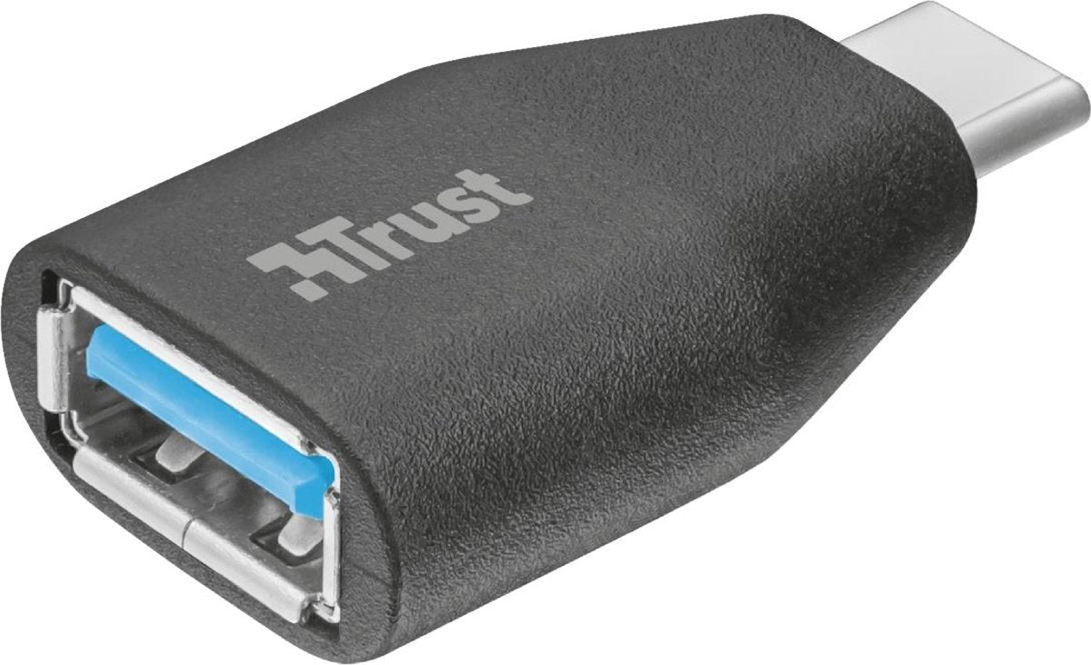 Trust USB-C-naar-USB-A adapter - Zwart