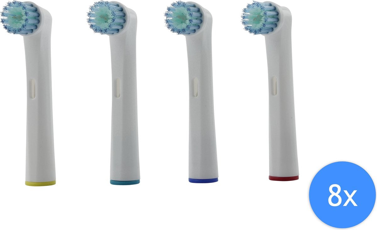 Opzet tandenborstels - Opzetborstels passend op Oral B - EB-17D - 8 stuks