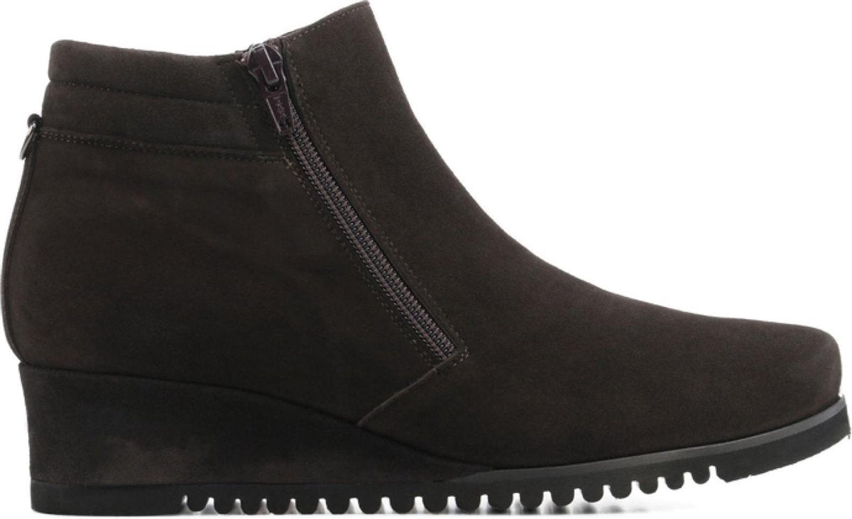 Volare Vrouwen Suède  Enkellaarsjes / Laarzen / Damesschoenen 9726 - Bruin - maat 37.5