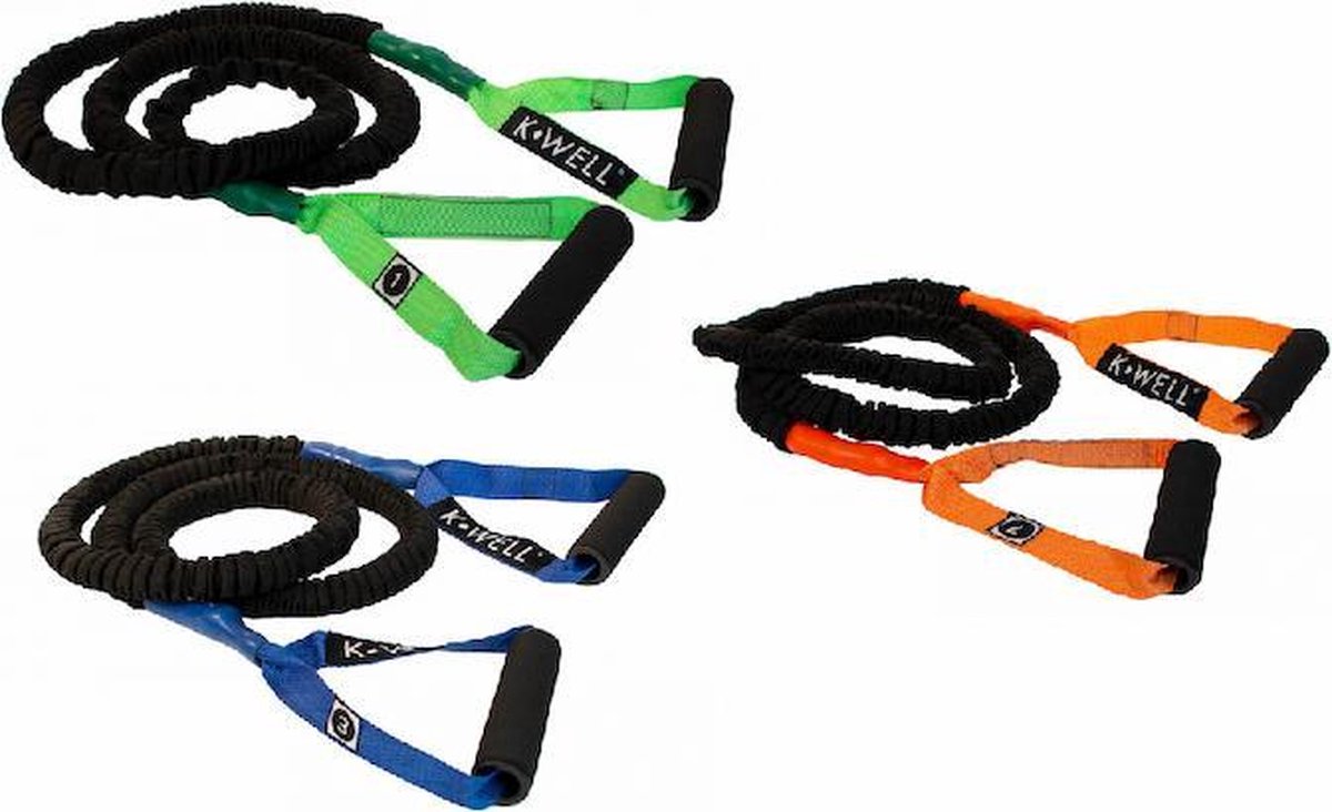 Weerstandselastiek (power elastic tube) Kwell | 3 sterktes - Product Maat: level 3
