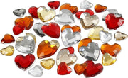 Creative Strasstenen Harmonie 6x9x12mm Harten Rood 360 Stuks