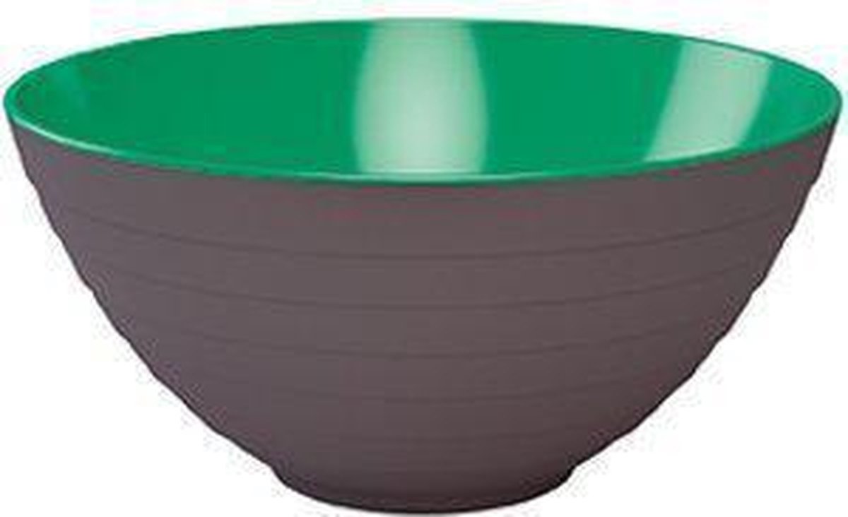 Zak!Designs Wave Serveerkom - Two Tone - 28 cm - Grijs-Mint Groen