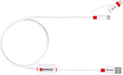 Skross BUZZ USB-kabel 1 m USB A Micro-USB B/Lightning Wit