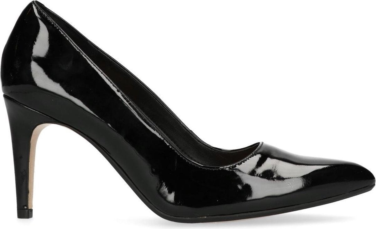 Clarks - Dames - Zwarte Laina Rae lakleren pumps - Maat 39.5