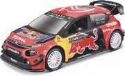 Bburago Citroen C3 WRC #4 ESAPEKKA LAPPI RALLY MONTE CARLO 2019 rood/blauw/geel modelauto schaalmodel 1:32