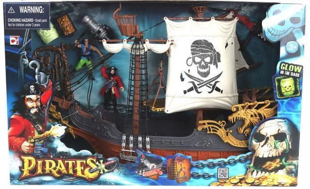 Piratenschip met 5 accessoires