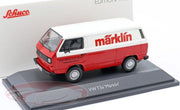 Volkswagen T3a Bestelwagen "Märklin" Rood / Wit 1:43 Schuco Limited 500 Pieces
