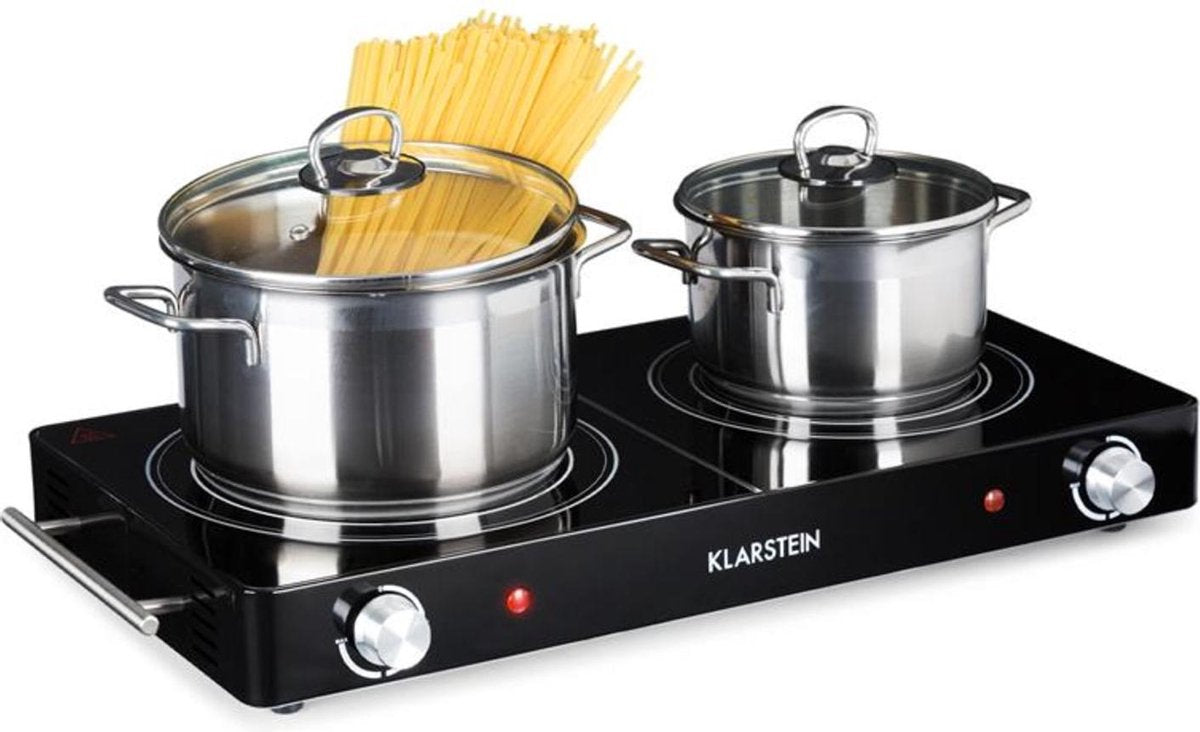 VariCook Duo kookplaat 3000W rvs behuizing handgrepen