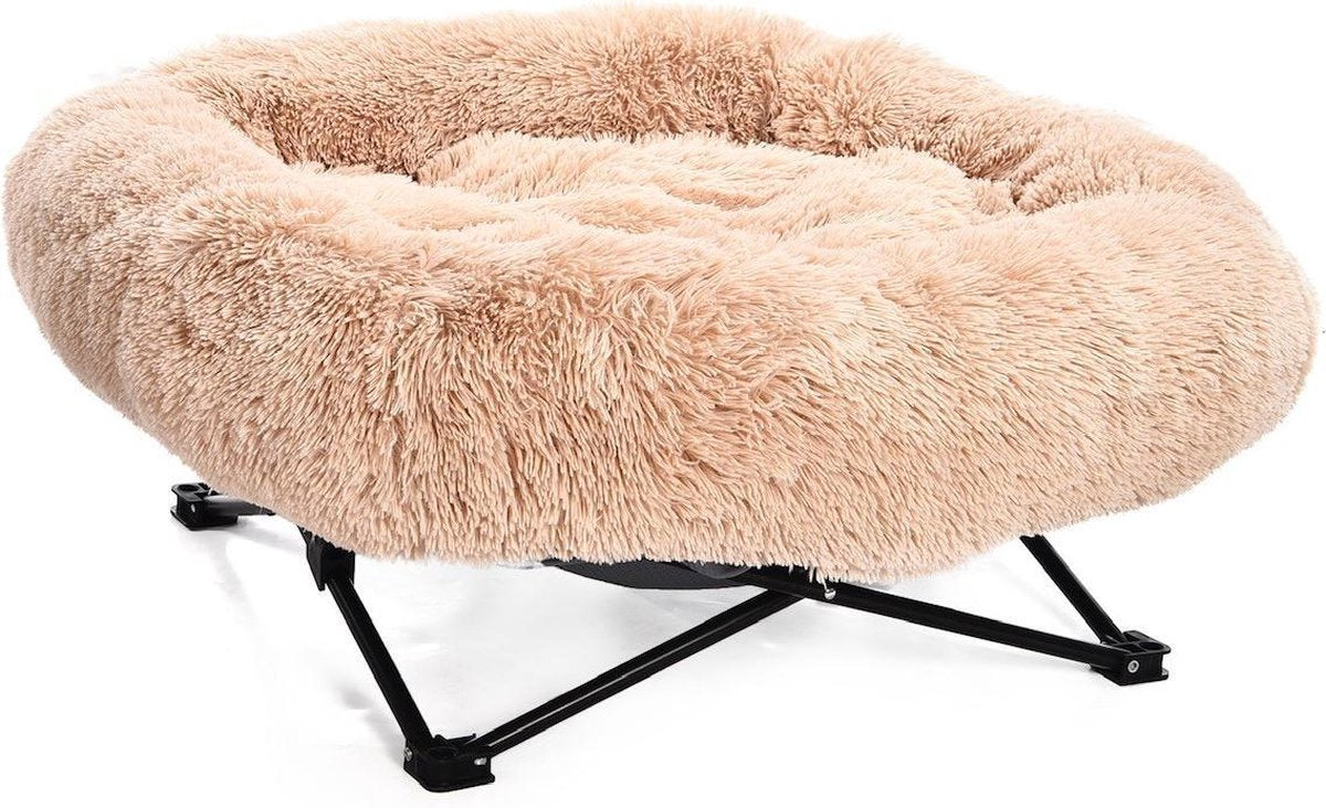 Napzzz Ligstoel Fuzzle - Beige  ca. 72 x 72 cm