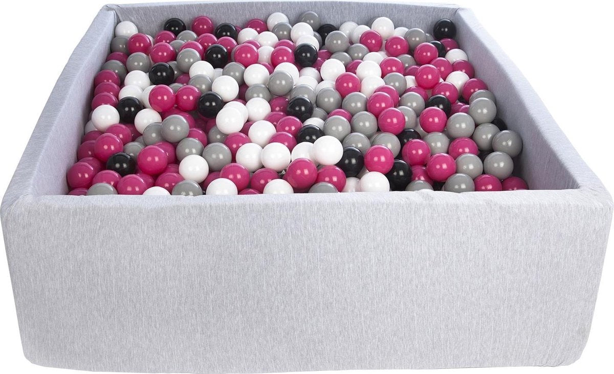 Zachte Jersey baby kinderen Ballenbak met 1200 ballen