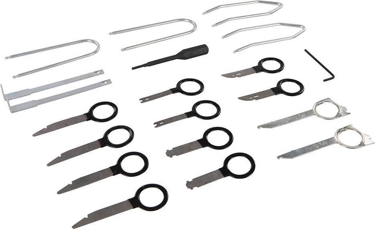 Silverline 20-delige radio verwijdering set