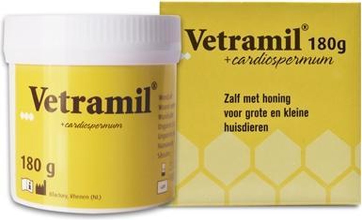 Vetramil honingzalf pot - 180 gr - 1 stuks