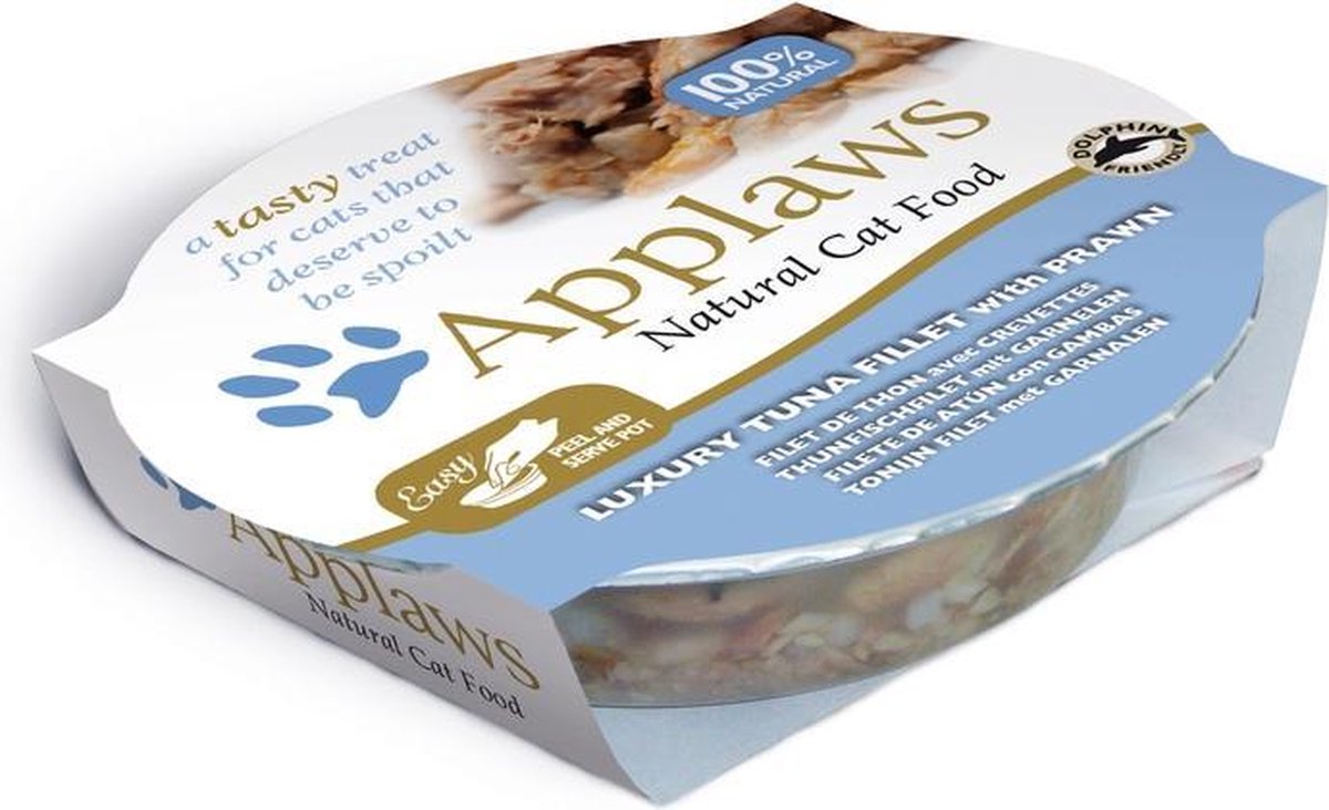 Applaws Cat Pots 60g Smaak - TUNA FILLET & PRAWN