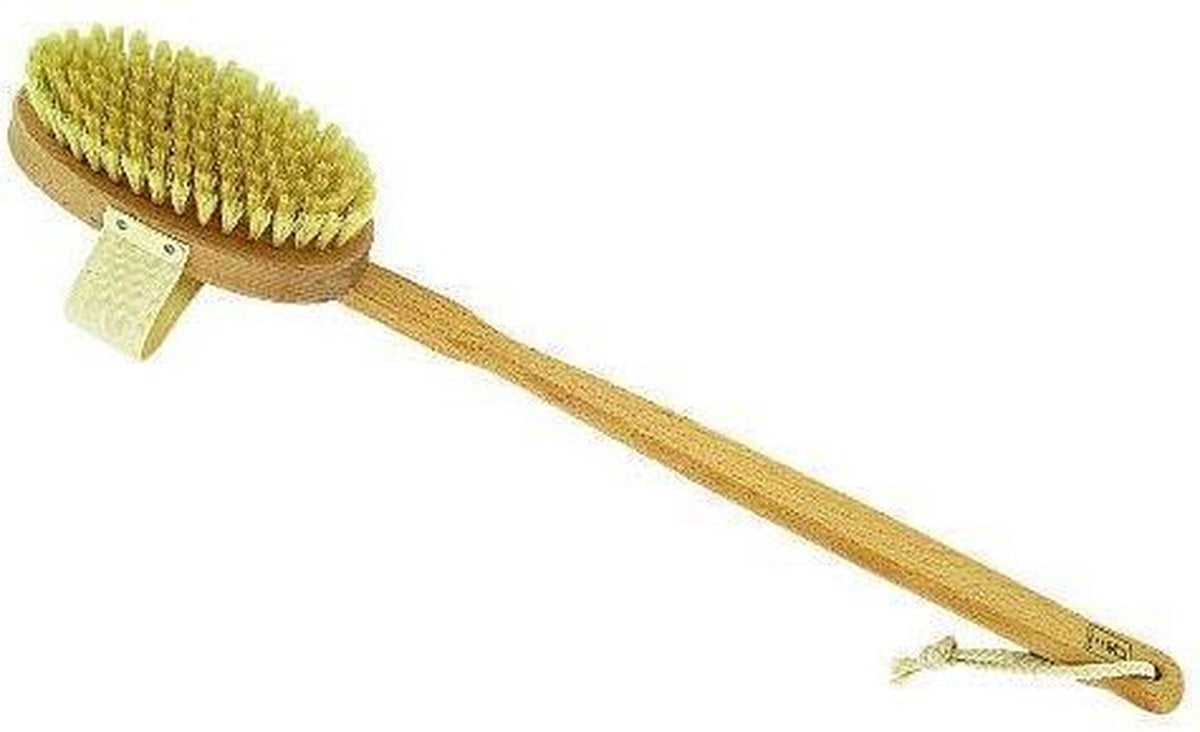 Bath Brush Detachable Handle Bio-beech Wood Natural Hair (29cm)