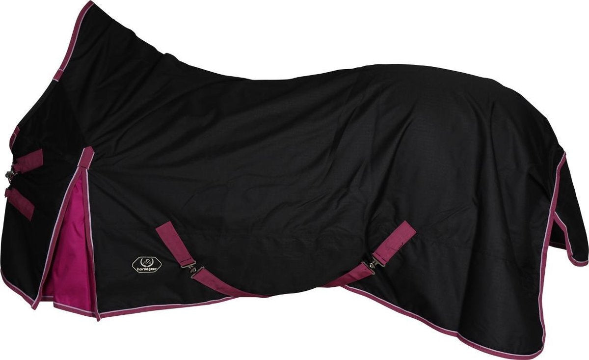 Horsegear Deken  High Neck Aquero 300gr - Black-pink - 205 Cm