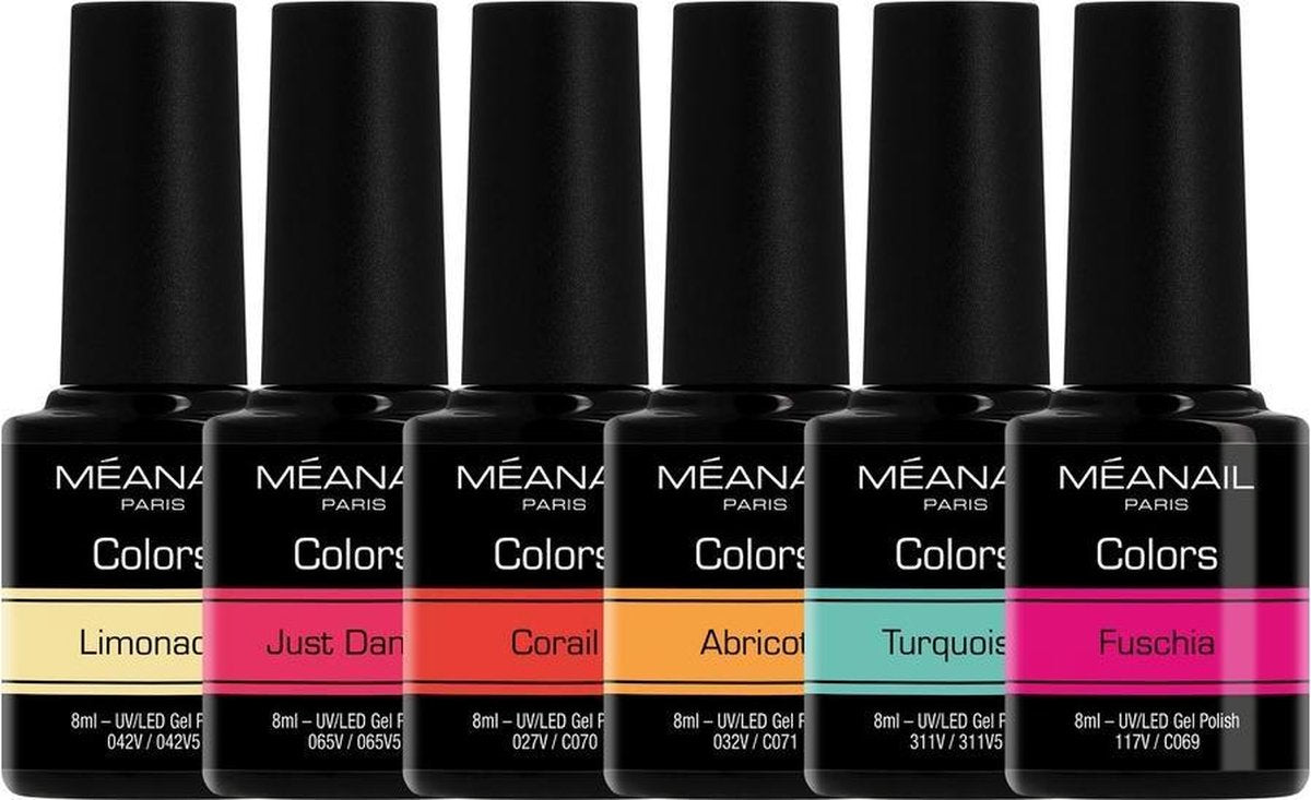 Gellak - MEANAIL - 6 kleuren  Vegan - SUMMER VIBES - Gel nagellak - 6 x 8ml