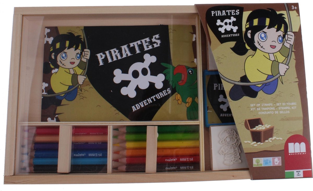 Multiprint Piraten Kleurset 19-delig