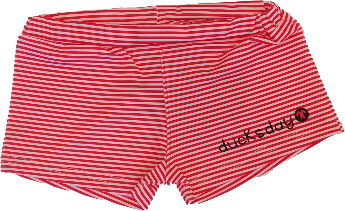 Ducksday - UV short kids - Red stripe