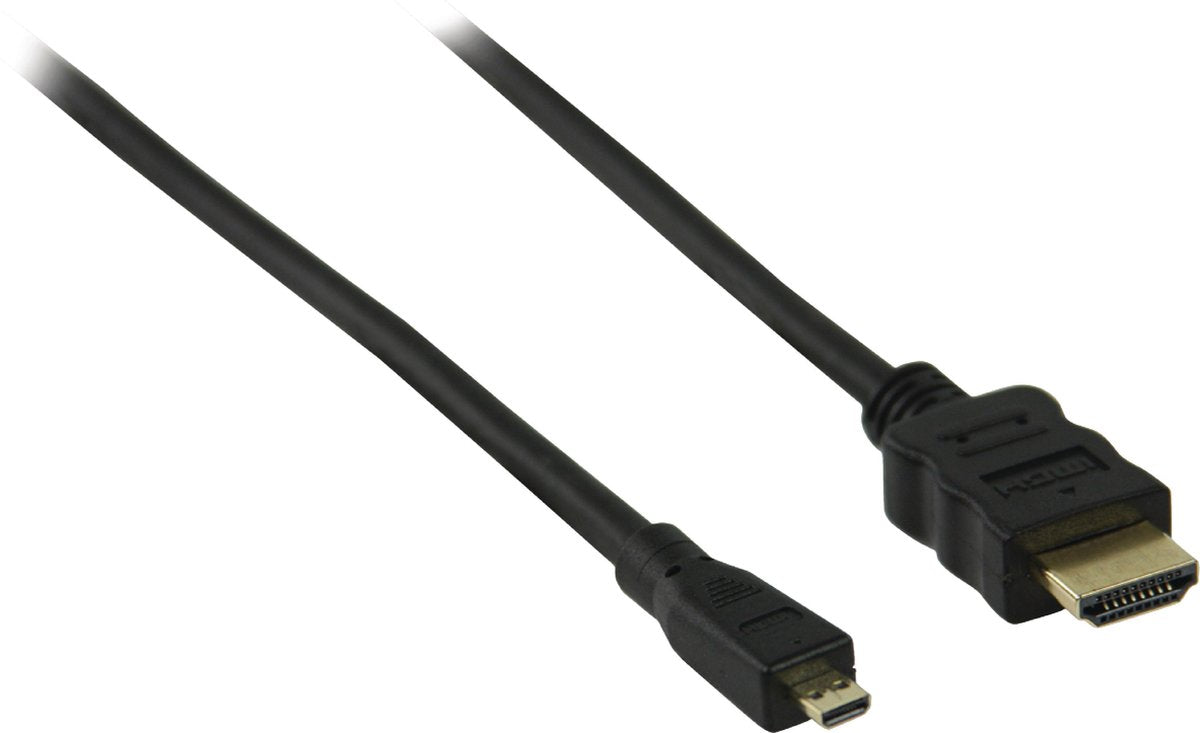 Coretek Micro HDMI - HDMI kabel - versie 1.4 (4K 30Hz) / zwart - 10 meter