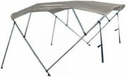 4 Boogs Biminitop Zonnetent PREMIUM H137 cm GRIJS Breedte 170-182 cm