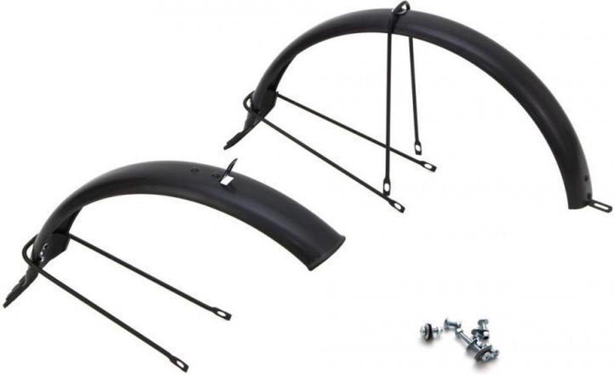 Spatbord Set - Mibo Gt 28/20" - Zwart