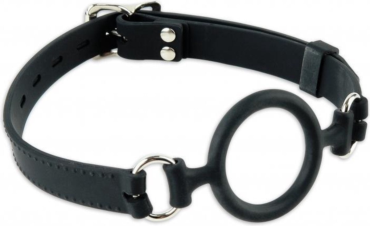 Silicone O-Ring Gag - Black - Maat One Size