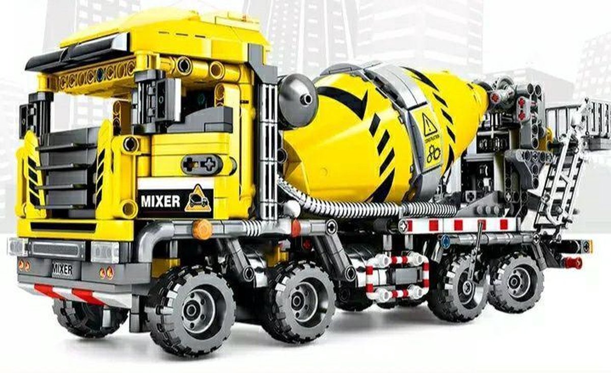 Sembo Block Technik - Betonauto - Lego - Modelbouw - speelgoed - 1143 Delen + 3 poppen