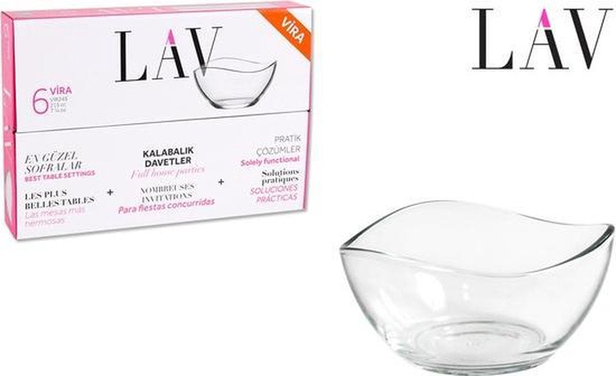 Lav  Vira - Ronde Tapasschaaltjes - Set van 6 - 215 ml