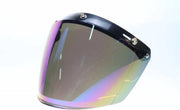 U flip up 3 knop vizier helm multi-kleur