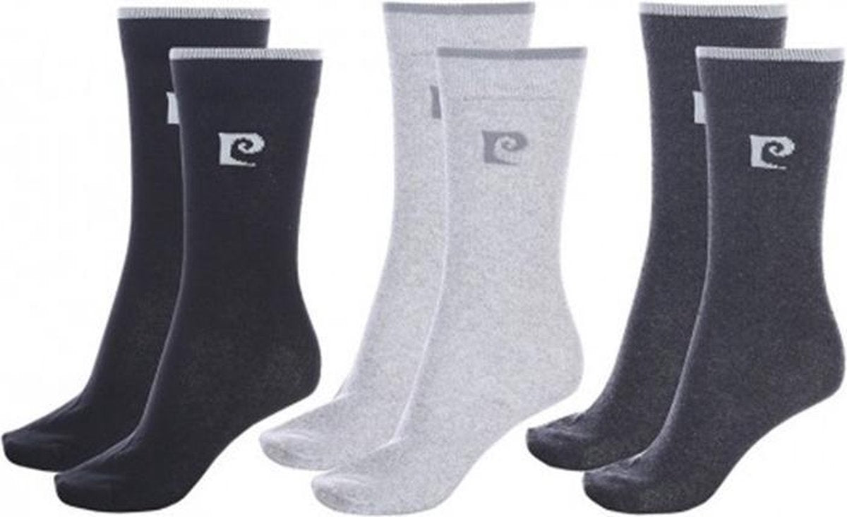 Pierre Cardin - Heren Sokken 6-Pack Sokken - Zwart - Maat 39-42