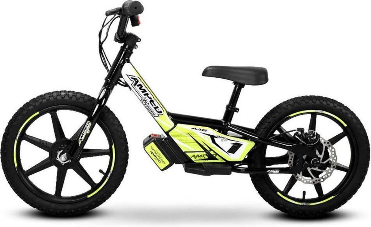 Amped A16 Elektrische Kinderfiets Loopfiets Zwart 16"