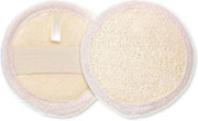 Herbruikbare loofah pads - scrub - mini - reusable scrubpad - 3 stuks - 8 cm - face - gezicht - borstel - brush - natuurlijk - sponsje
