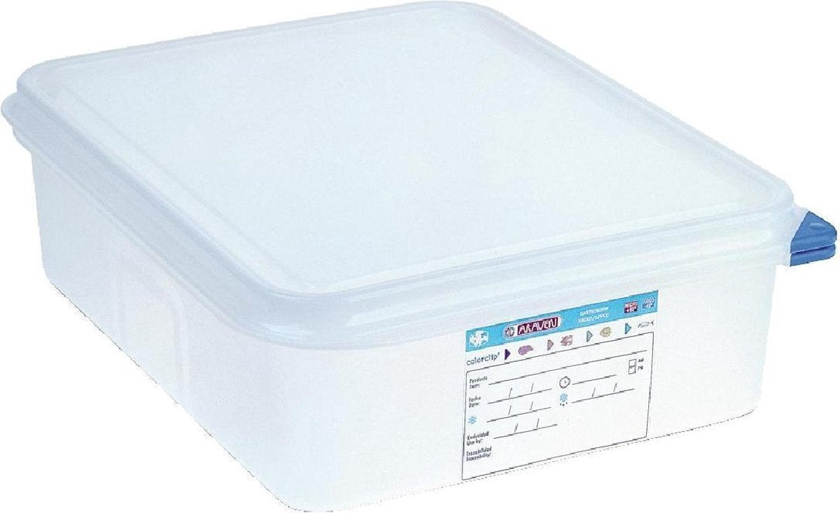 Araven GN1/2 voedseldoos met deksel 6.5ltr
