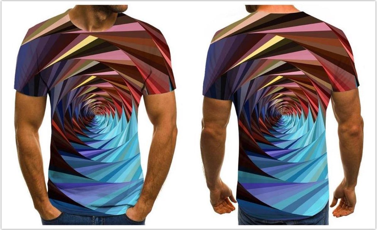 Fun t-shirt met geweldig 3-D effect mind f*ck van een black hole in je lichaam