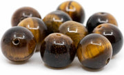 Edelsteen Losse Kralen Tijgeroog – 10 stuks (10 mm)