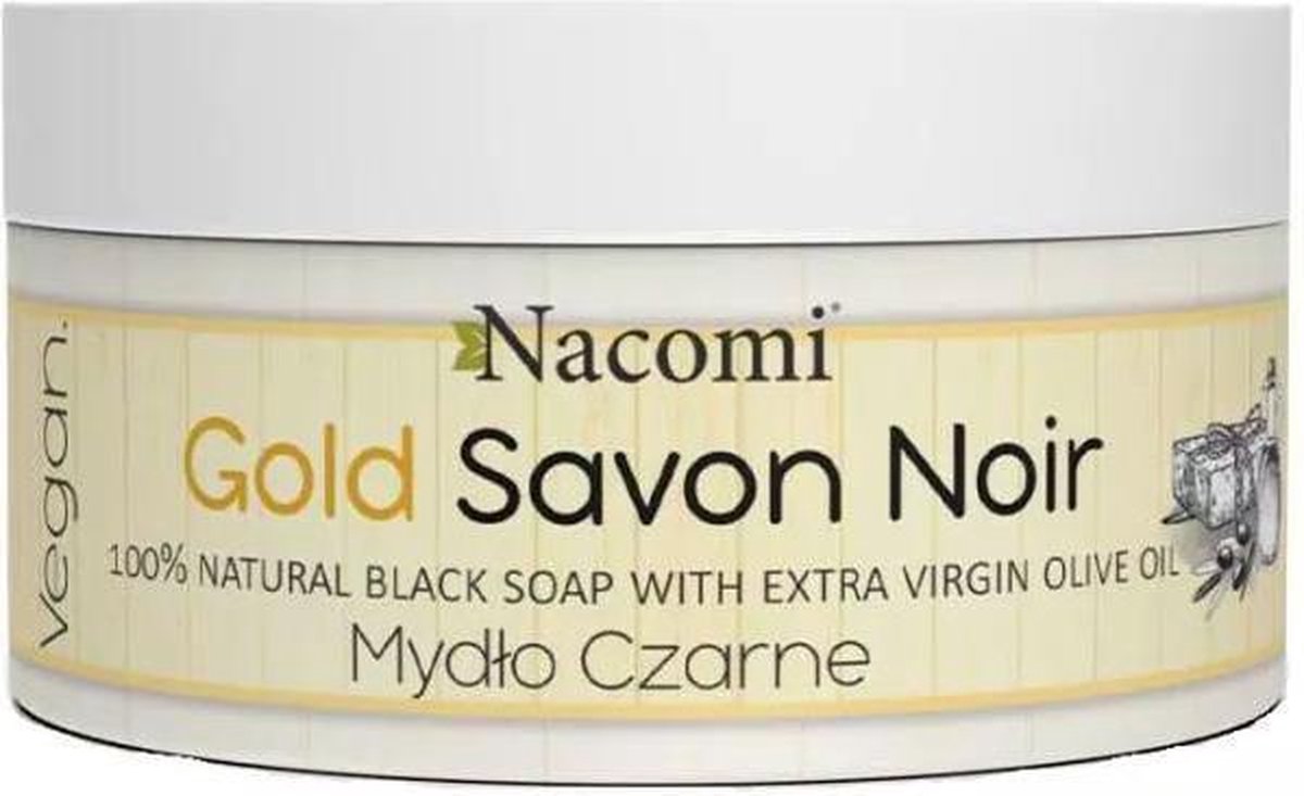 Nacomi Black Soap Savon Noir Gold 125gr