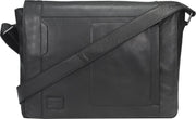 DNR Laptoptas lederen - Geschikt voor 17 inch - Zwart
