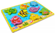 Magnetisch Visspel Houten Puzzel met Hengel